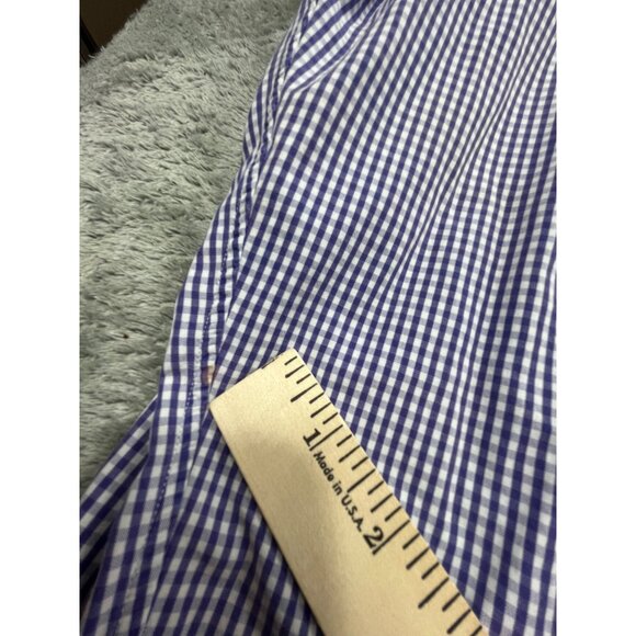 Ralph Lauren Blake Mens XL Purple Gingham Check Long Sleeve Button-Down Shirt - Picture 9 of 12